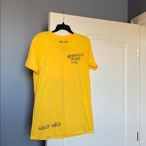Legends never die Yellow Tee